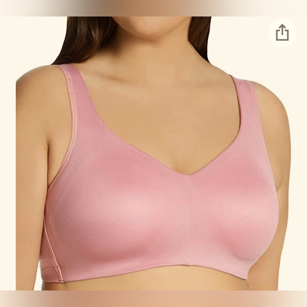 NWT Vanity Fair Style 72204 Beyond Comfort Bra Soft, Pink Amethyst Size: Small